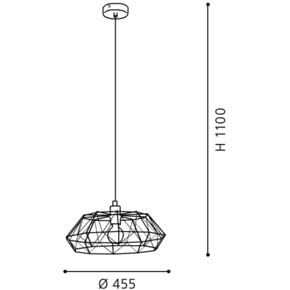 Eglo Carlton 2 Pendul 1x60W, cupru