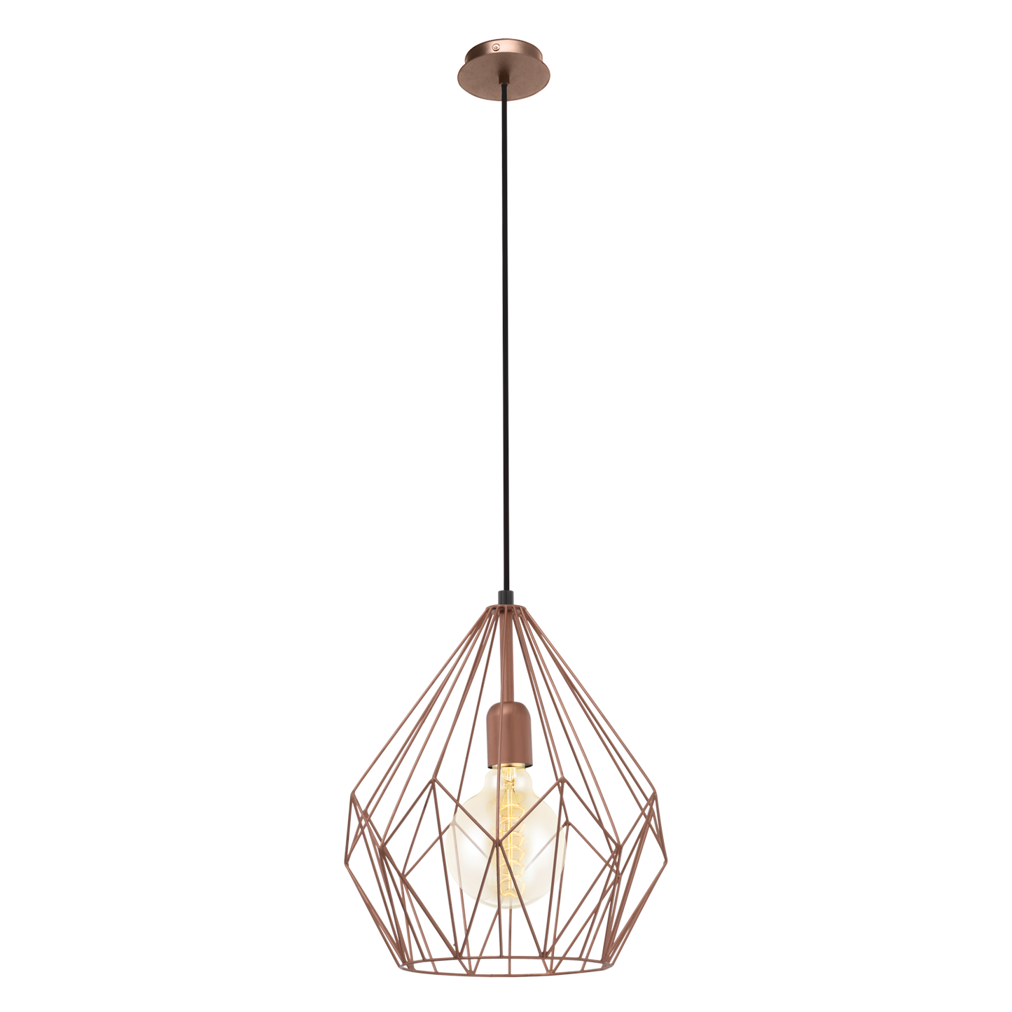 Eglo Carlton Pendul 1x60W, cupru