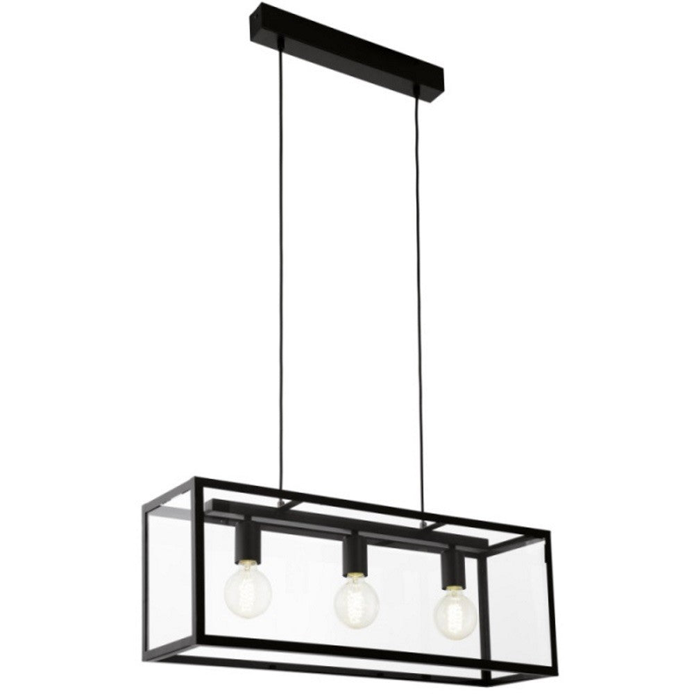 Eglo Charterhouse Lustra 3x60W, negru
