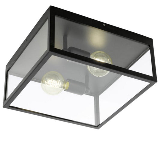 Eglo Charterhouse Plafoniera 2x60W, negru