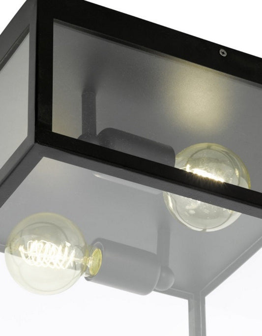 Eglo Charterhouse Plafoniera 2x60W, negru