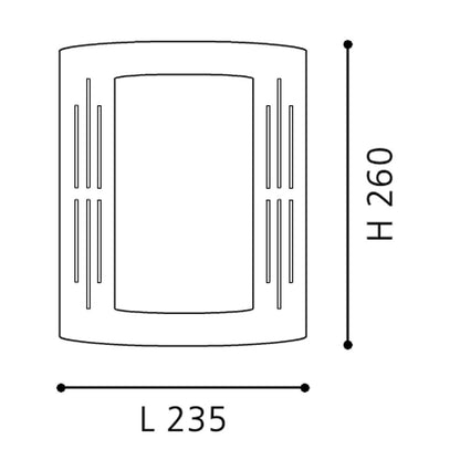 Eglo City Aplica model 1, 1x15W, inox
