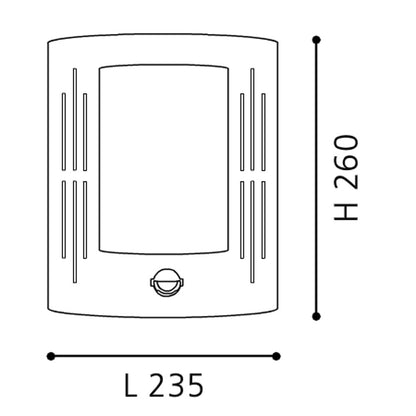 Eglo City Aplica model 1 cu senzor 1x15W, inox