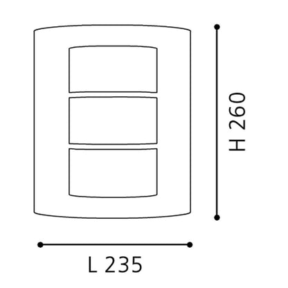 Eglo City Aplica model 2, 1x15W, inox