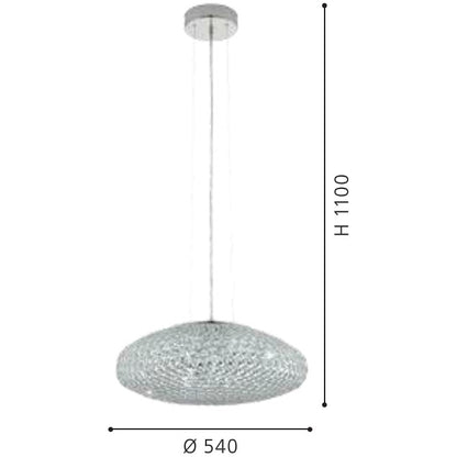 Eglo Clemente Lustra 3x60W, transparent