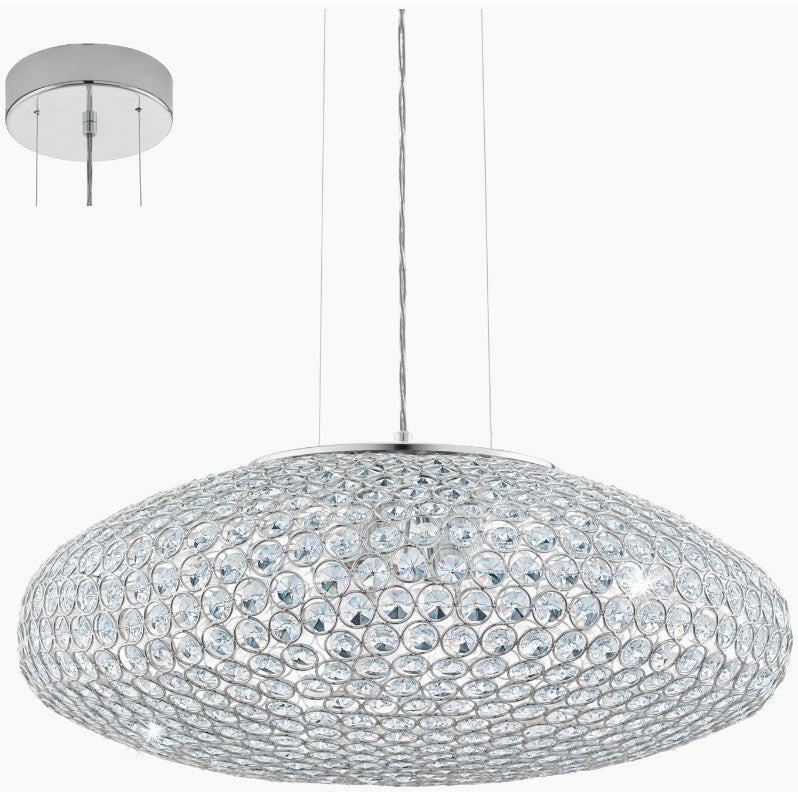 Eglo Clemente Lustra 3x60W, transparent