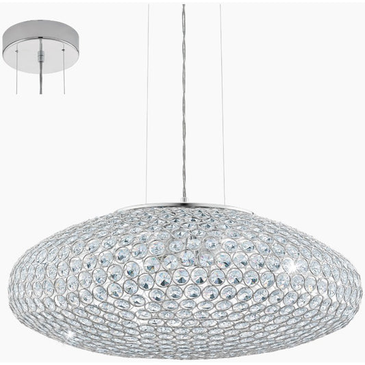 Eglo Clemente Lustra 3x60W, transparent