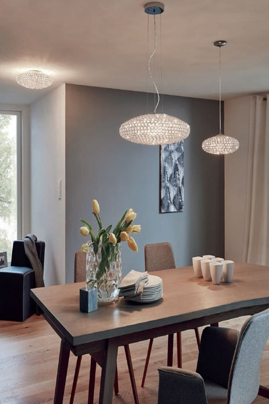 Eglo Clemente Plafoniera 3x60W, transparent