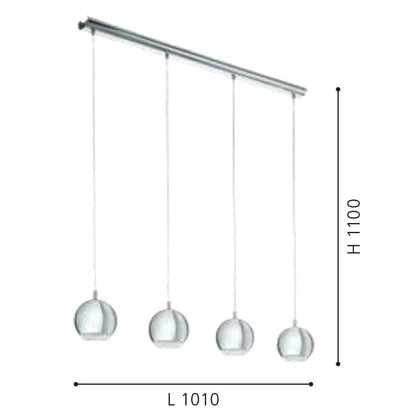 Eglo Conessa Lustra 4x3.3W, crom