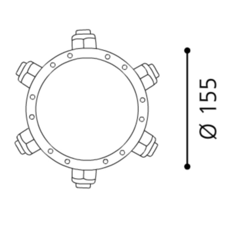 Eglo Connector box Doza legatura exterior cu 5 conexiuni