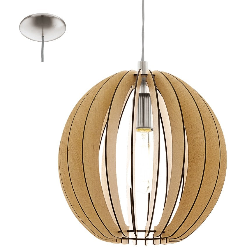 Eglo Cossano Pendul 1x60W, Ø30 mm, bej