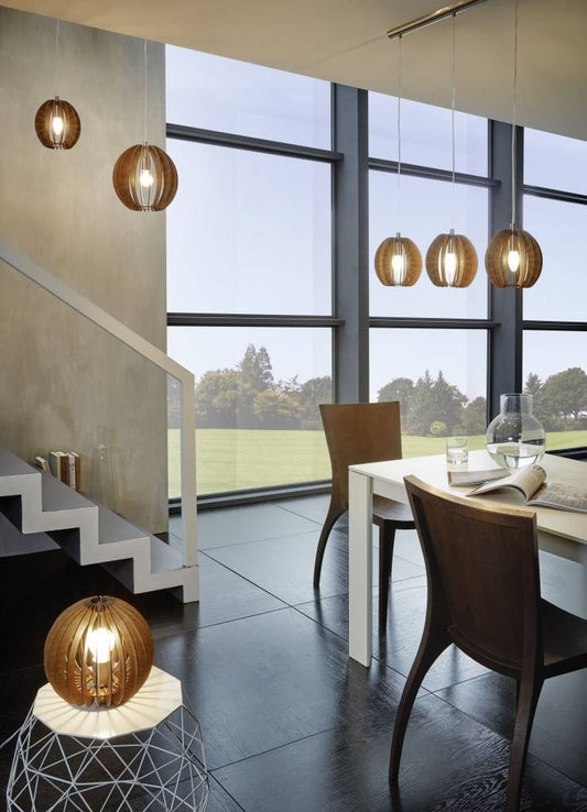 Eglo Cossano Pendul 1x60W, Ø30 mm, maro