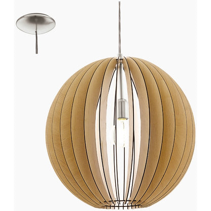 Eglo Cossano Pendul 1x60W, Ø50 mm, bej