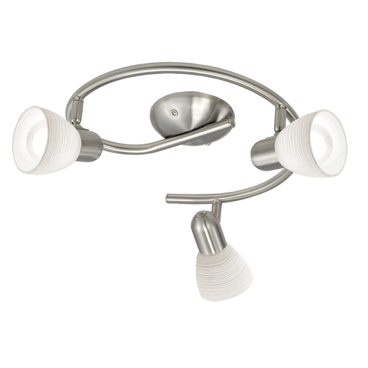 Eglo Dakar 1 Plafoniera cu spoturi 3x40W, alb/nichel