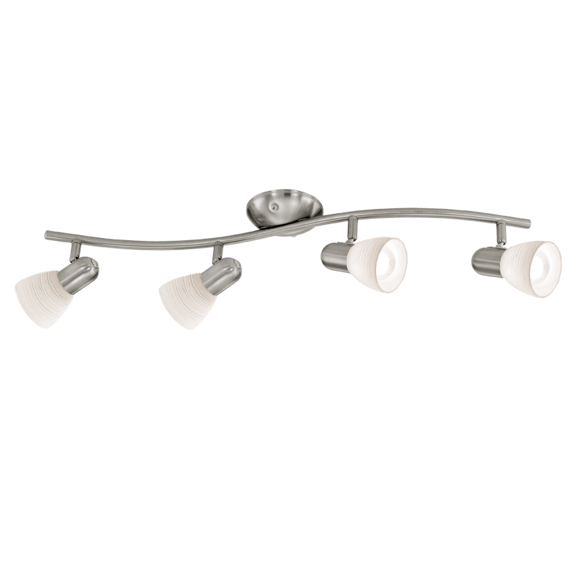 Eglo Dakar 1 Plafoniera cu spoturi 4x40W, alb/nichel