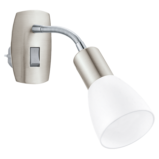 Eglo Dakar 3 Aplica cu spot 1x25W, alb/nichel