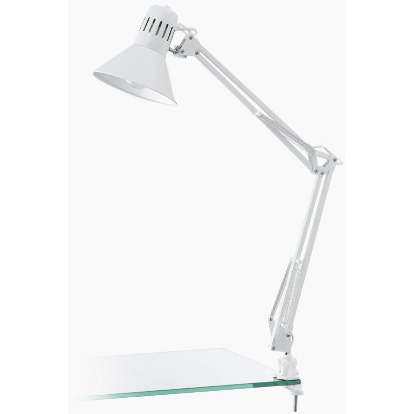 Eglo Firmo Lampa de birou cu clema 1x40W, alb