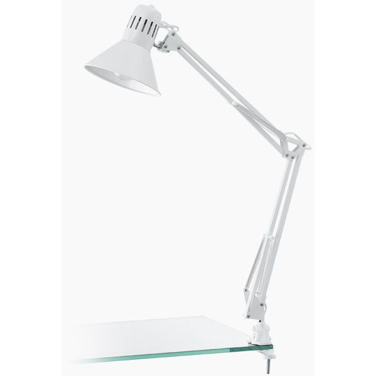 Eglo Firmo Lampa de birou cu clema 1x40W, alb