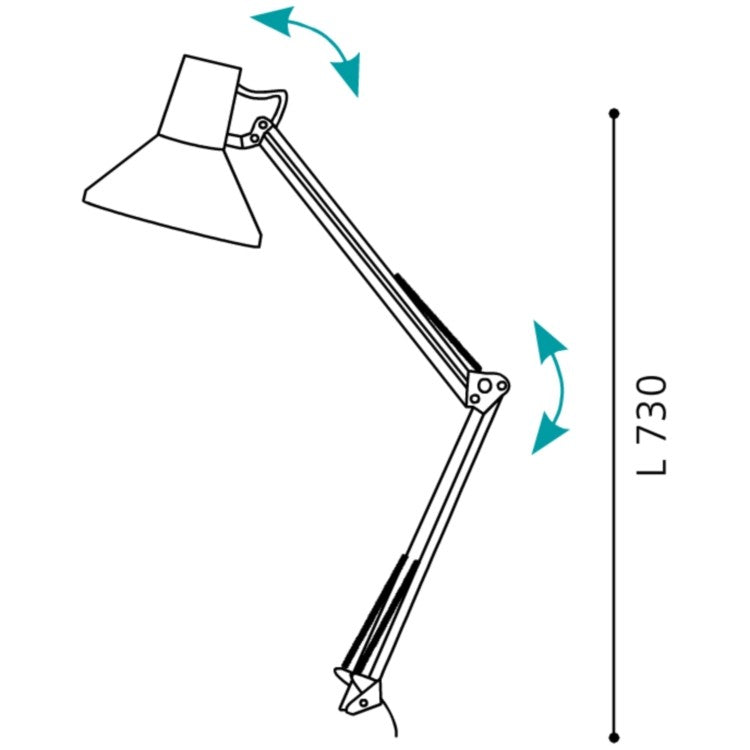 Eglo Firmo Lampa de birou cu clema 1x40W, gri