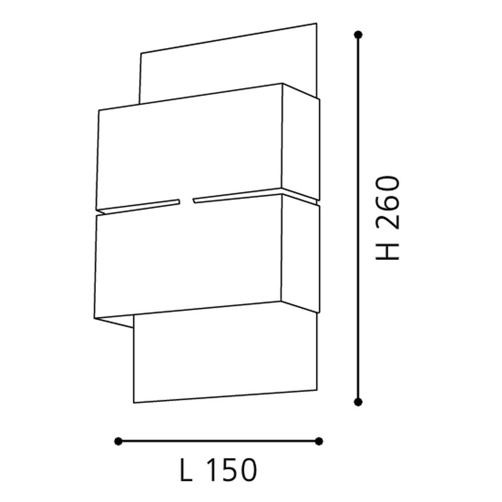 Eglo Kibea Aplica 2x2.5W, antracit