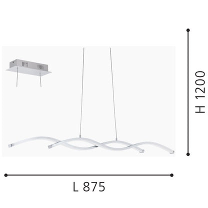 Eglo Lasana 2 Lustra 2x10.3W, crom