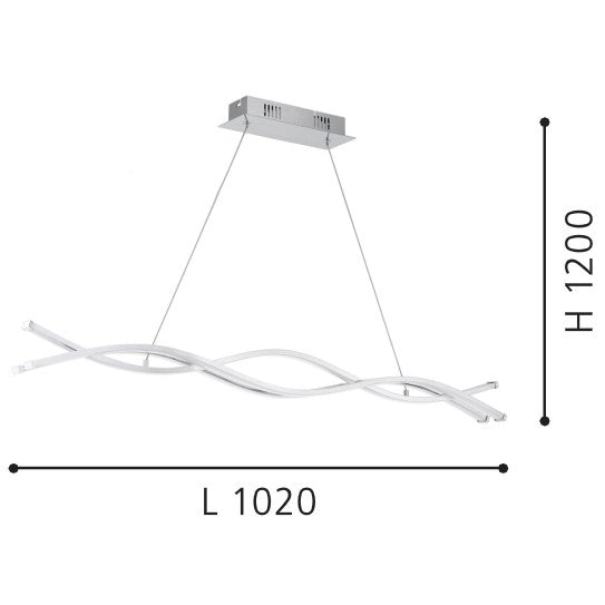 Eglo Lasana 2 Lustra 3x13W, crom