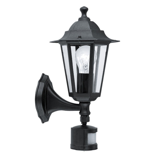 Eglo Laterna 4 Aplica cu senzor 1x60W, negru