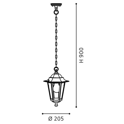 Eglo Laterna 4 Lampa suspendata 1x60W, negru