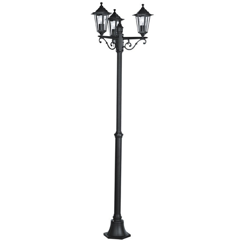 Eglo Laterna 4 Stalp inalt 3x60W, negru