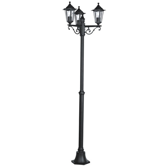 Eglo Laterna 4 Stalp inalt 3x60W, negru