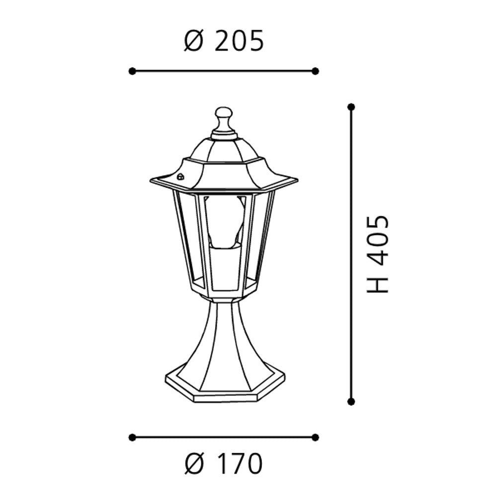 Eglo Laterna 5 Pitic 1x60W, alb
