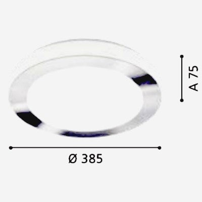 Eglo LED Carpi Plafoniera 1x16W, alb/crom