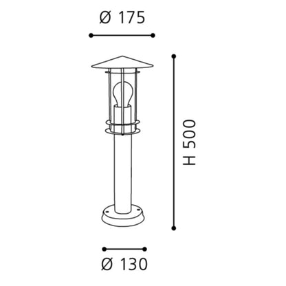 Eglo Lisio Pitic 1x60W, inox