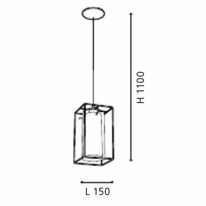 Eglo Loncino Pendul 1x60W, negru