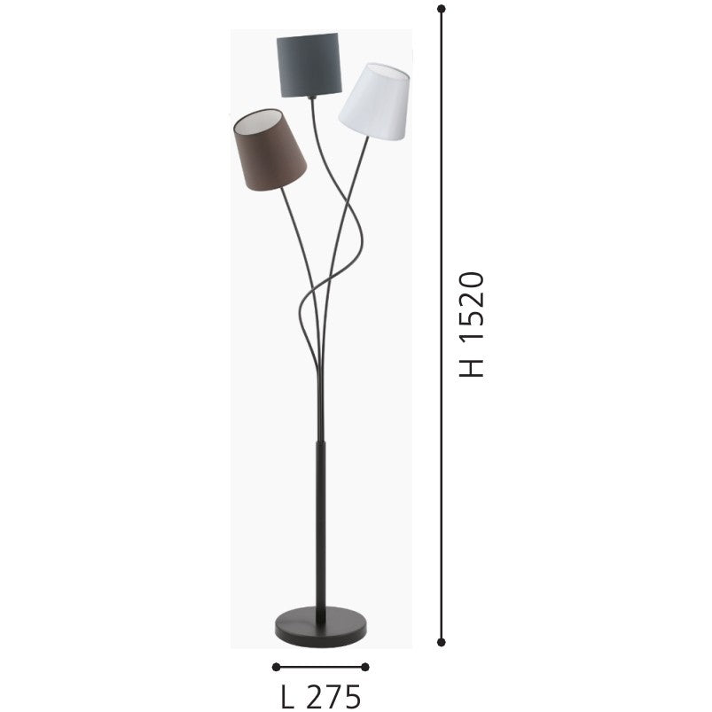 Eglo Maronda Lampadar 3x40W, multicolor