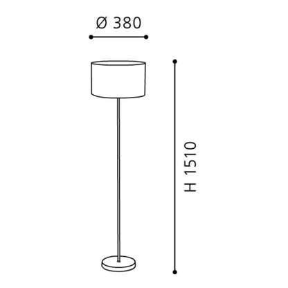 Eglo Maserlo Lampadar 1x60W, negru