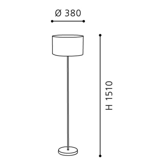 Eglo Maserlo Lampadar 1x60W, negru