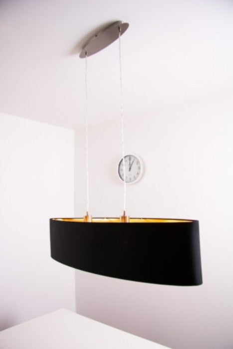 Eglo Maserlo Lustra 2x60W, L100 cm, negru