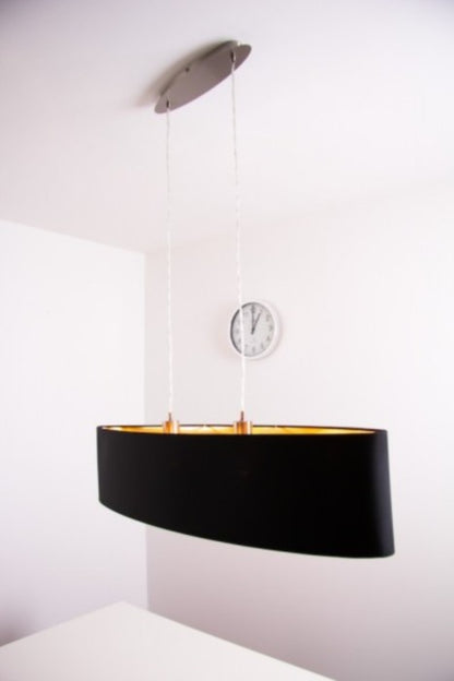 Eglo Maserlo Lustra 2x60W, L100 cm, negru