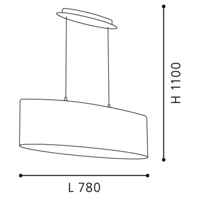 Eglo Maserlo Lustra 2x60W, maro