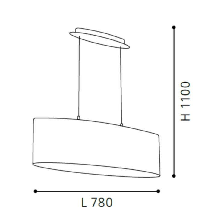 Eglo Maserlo Lustra 2x60W, negru