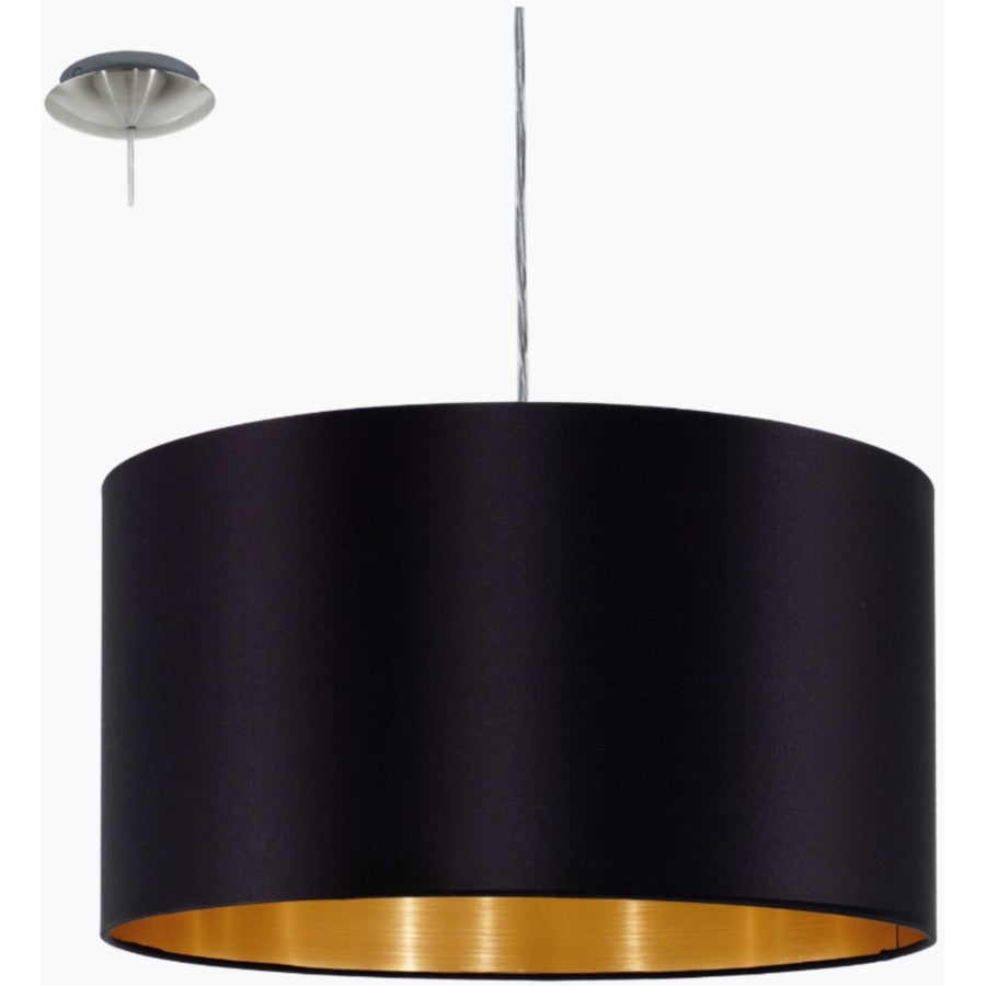 Eglo Maserlo Pendul 1x60W, negru