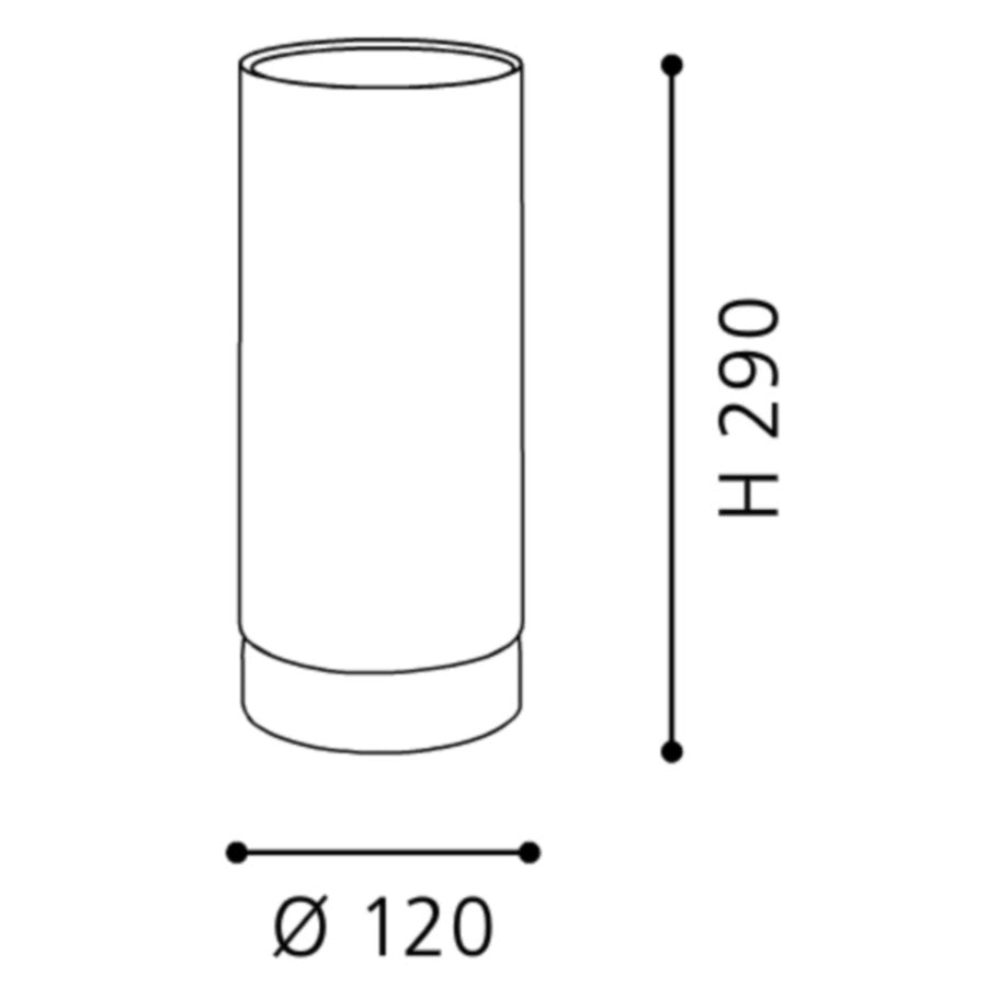 Eglo Maserlo Veioza 1x60W, Ø120, gri