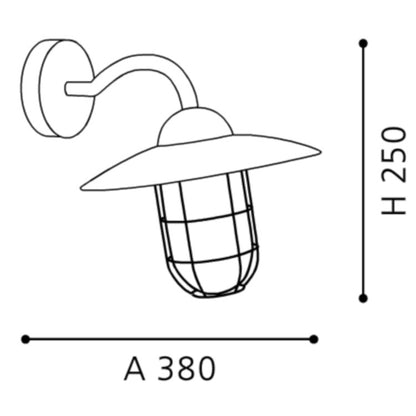 Eglo Melgoa Aplica 1x60W, negru
