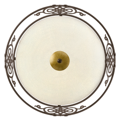 Eglo Mestre Plafoniera 2x60W, bej/maro