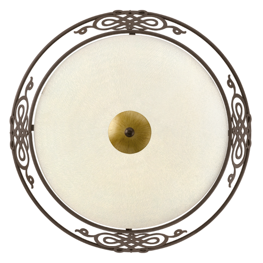 Eglo Mestre Plafoniera 2x60W, bej/maro