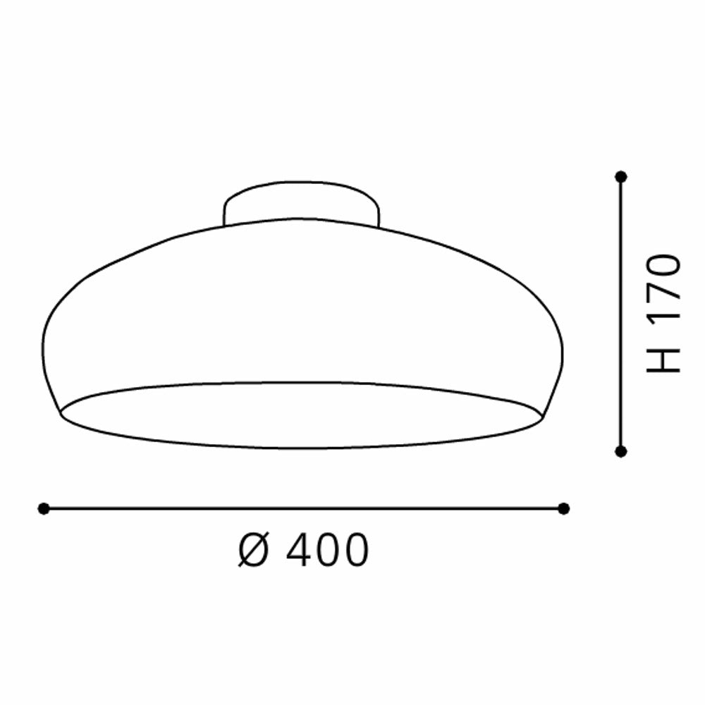 Eglo Mogano Plafoniera 1x60W, alb