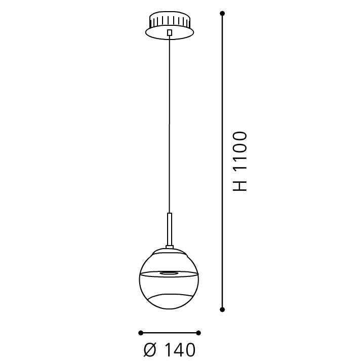 Eglo Montefio 1 Pendul 1X5W, alb