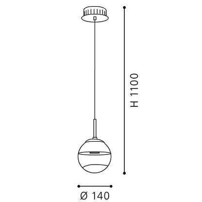 Eglo Montefio 1 Pendul 1X5W, alb