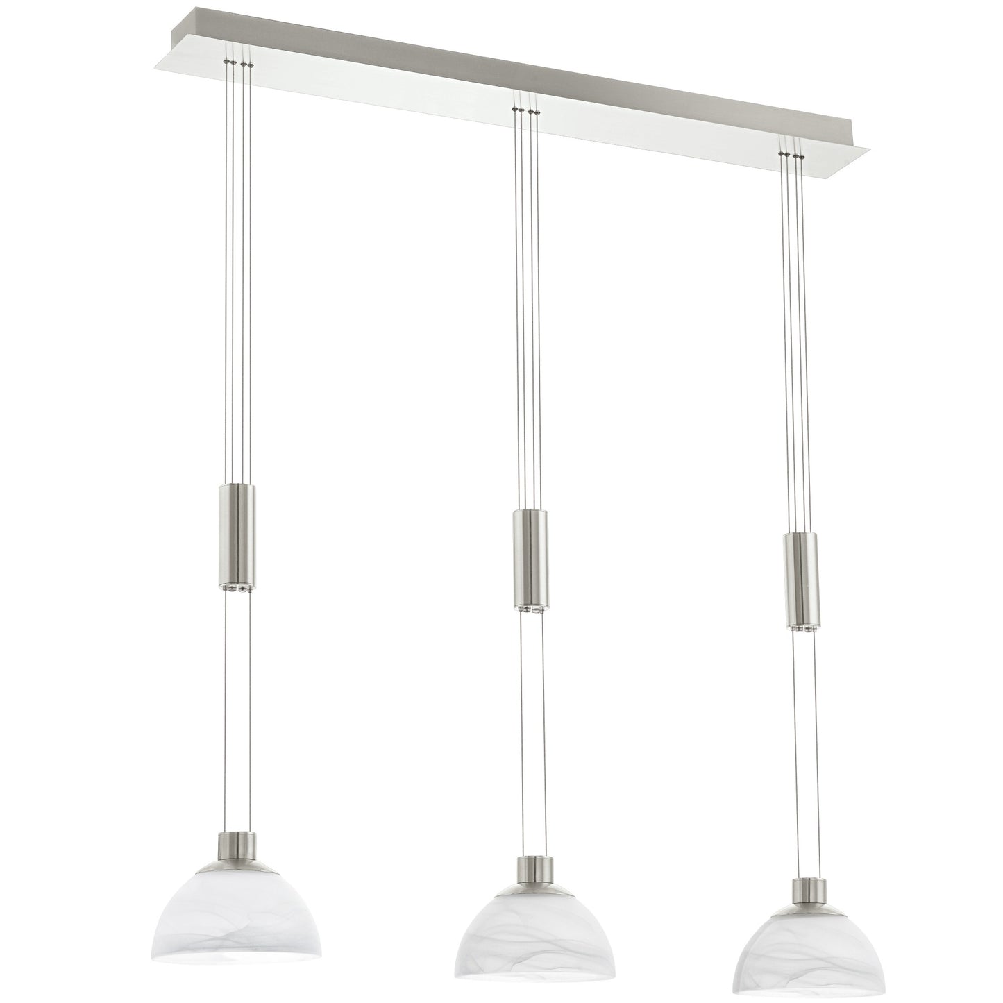 Eglo Montefio Lustra 3X6W, L86 cm, alb